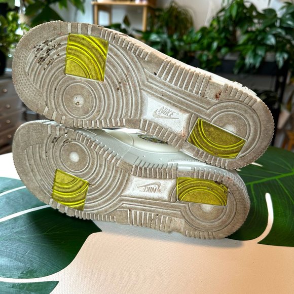 Nike White and Leopard Print Athletic Shoes - Picture 5 of 6